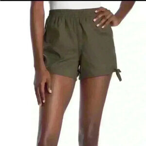 Madewell Side Tie shorts Size Medium Green